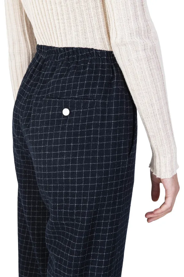 ----------PANTALONE WOOL CHECK DRITTO---------